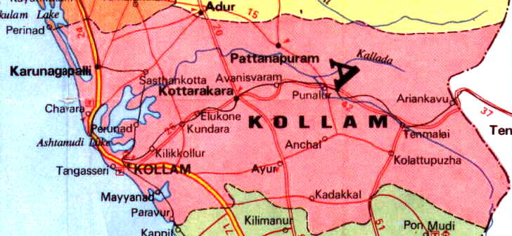 The Mayyanad Home Page - Kollam Map and Links